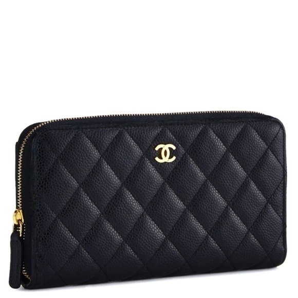 CHANEL Continental Caviar Skin Zipp Wallet - Picture 1 of 12